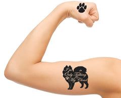 Samoyed Dog  Temporary Tattoos