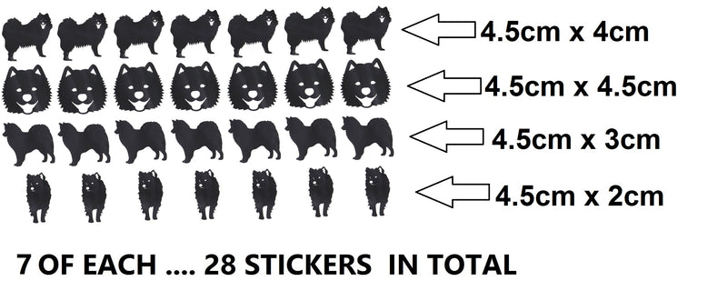 Samoyed Dog Vinyl Stickers ( Multiple colours to choose from )