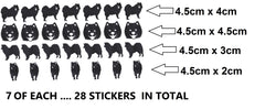 Samoyed Dog Vinyl Stickers ( Multiple colours to choose from )