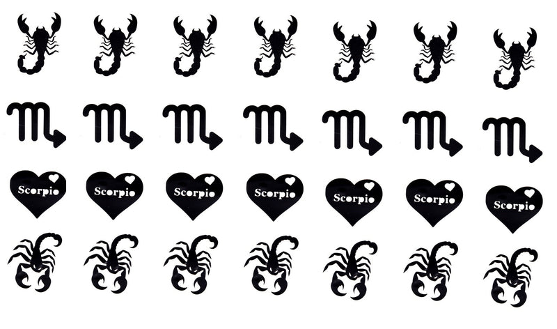Scorpio Vinyl Stickers ( Multiple colours to choose from )