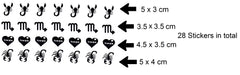 Scorpio Vinyl Stickers ( Multiple colours to choose from )