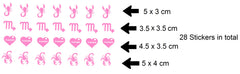 Scorpio Vinyl Stickers ( Multiple colours to choose from )