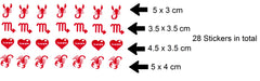 Scorpio Vinyl Stickers ( Multiple colours to choose from )
