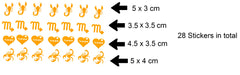 Scorpio Vinyl Stickers ( Multiple colours to choose from )