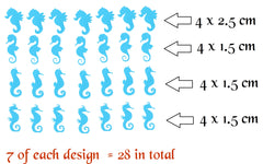 Seahorse Vinyl Stickers ( Multiple colours to choose from )