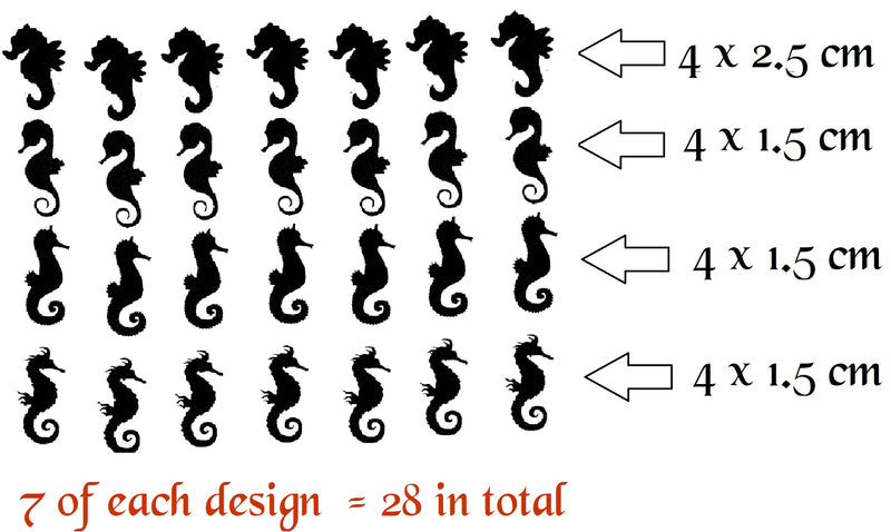 Seahorse Vinyl Stickers ( Multiple colours to choose from )