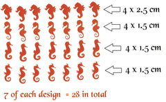 Seahorse Vinyl Stickers ( Multiple colours to choose from )