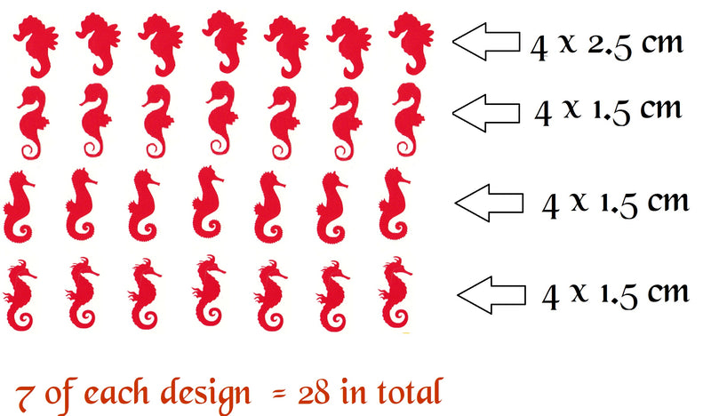 Seahorse Vinyl Stickers ( Multiple colours to choose from )
