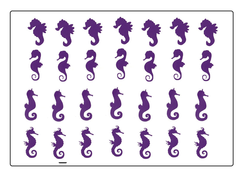 Seahorse Vinyl Stickers ( Multiple colours to choose from )