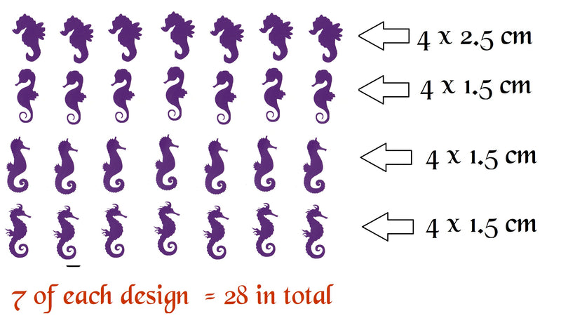 Seahorse Vinyl Stickers ( Multiple colours to choose from )