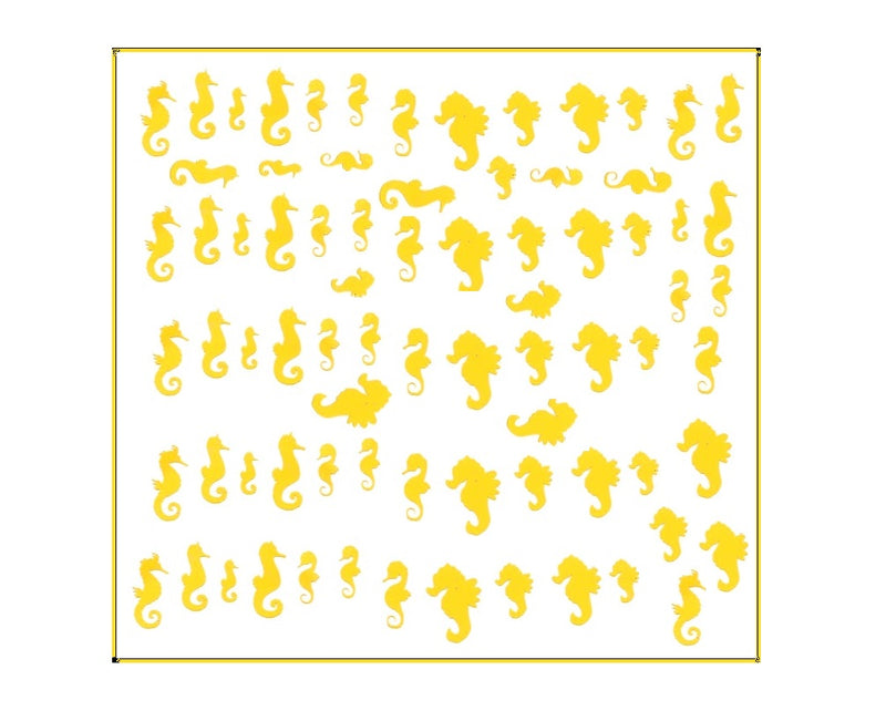 Seahorse Nail Stickers