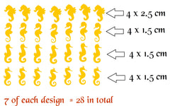 Seahorse Vinyl Stickers ( Multiple colours to choose from )