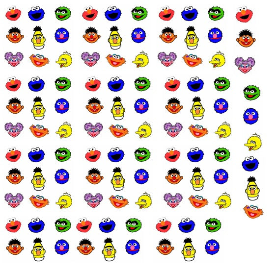 Sesame Street Nail Art Decals c1