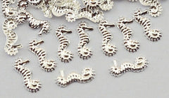 Silver Seahorse Nail Gems  ( Pack of 20 ) Collection 31