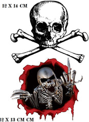 Skull Iron On Transfer ( Several Designs )