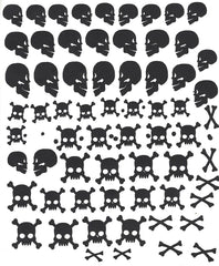 Skull Nail Stickers