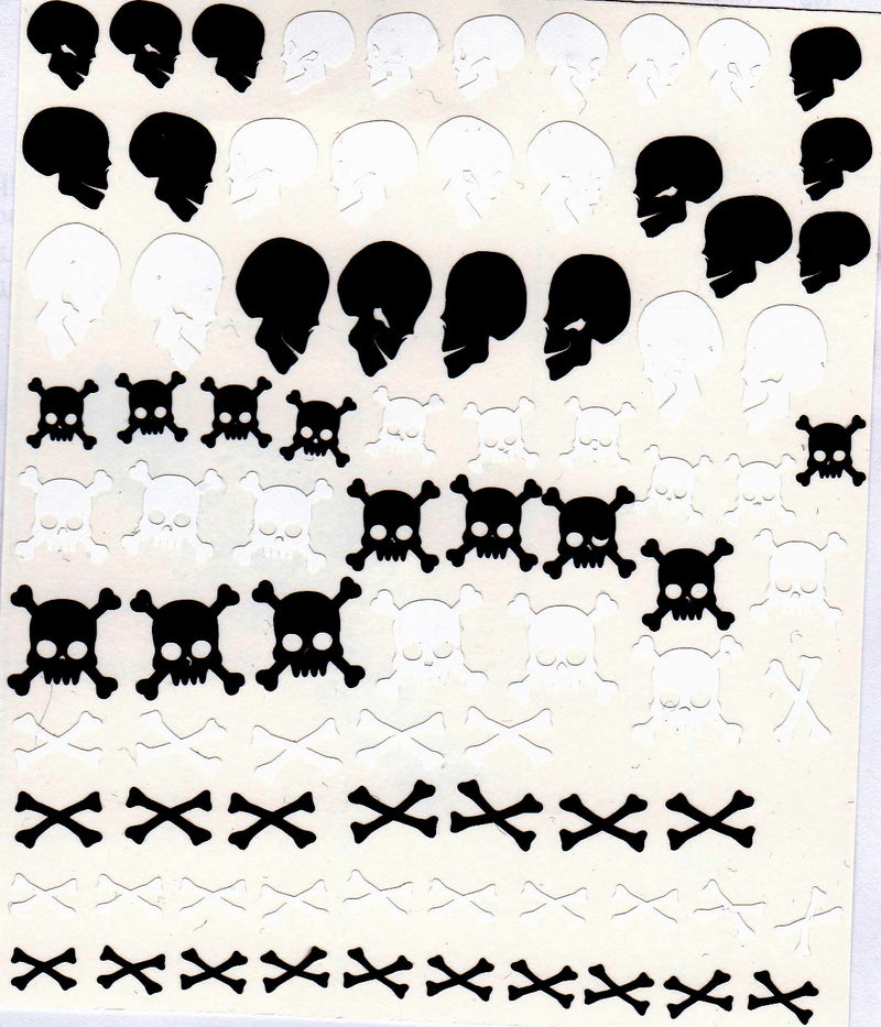 Skull Nail Stickers