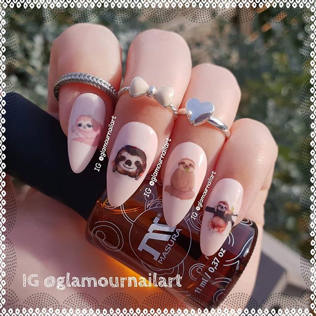 Sloth Nail Art