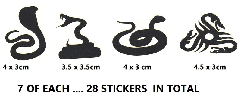 Snake Vinyl Stickers ( Multiple colours to choose from )