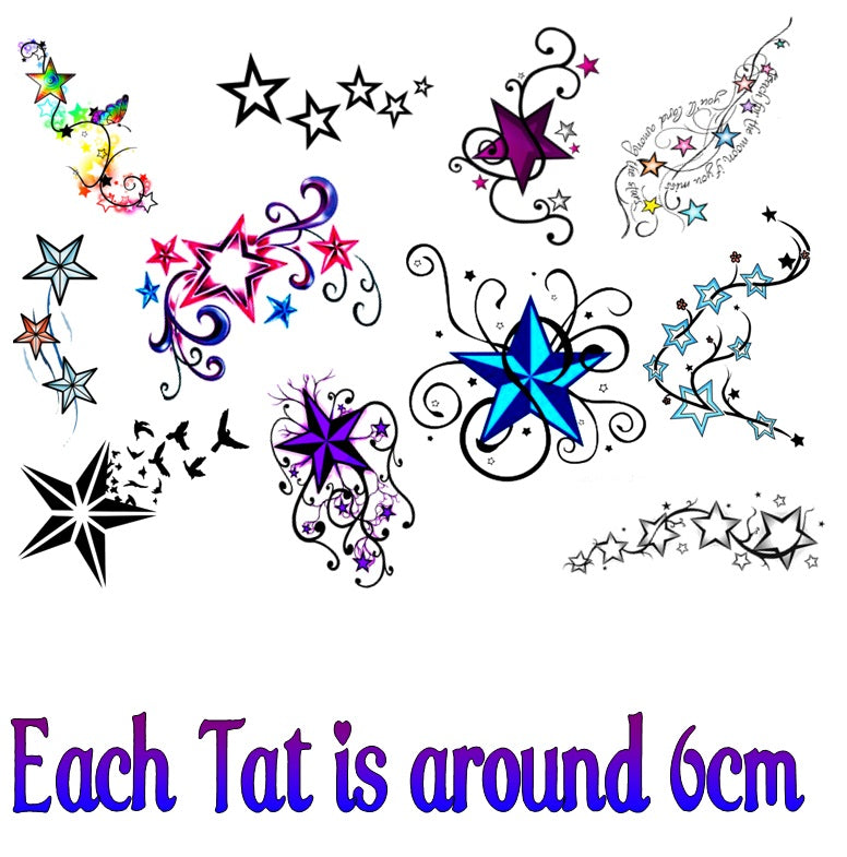 Rainbow Temporary Tattoos