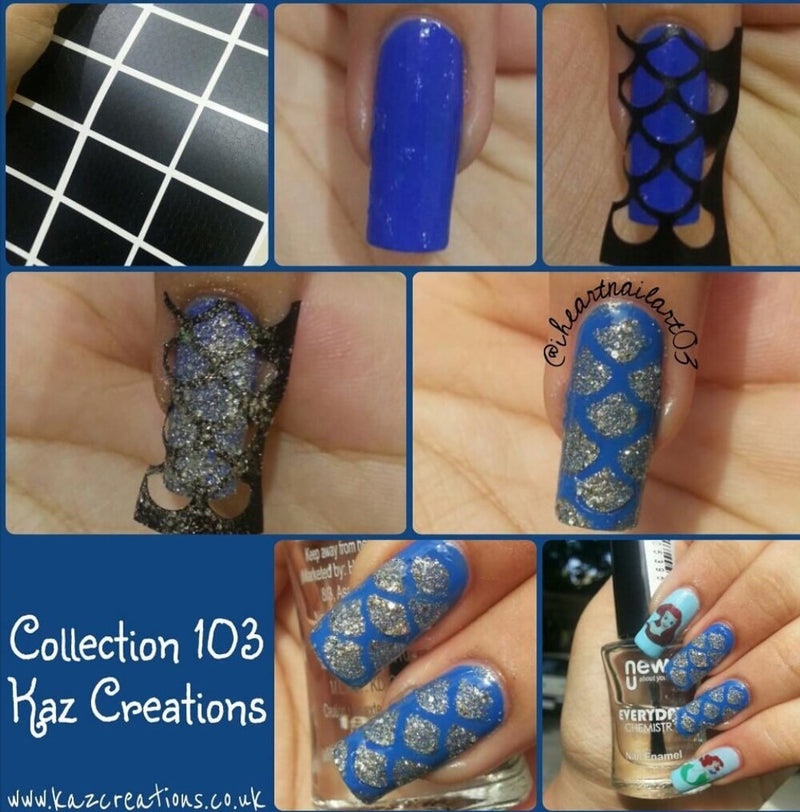 32 Nail Stencils style 103