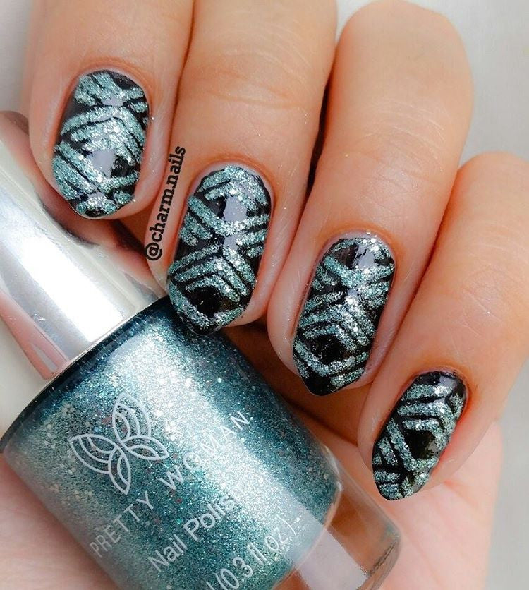 32 Nail Stencils style 122
