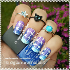 32 Nail Stencils style 123