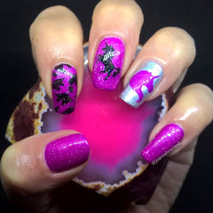 36 Nail Stencils style 136 unicorn