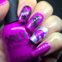 36 Nail Stencils style 136 unicorn