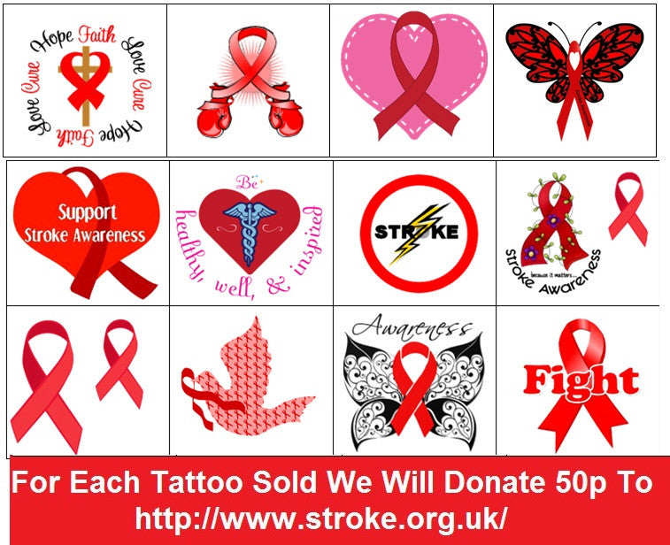 ALS ( Amyotrophic Lateral Sclerosis )  Awareness Temporary Tattoos