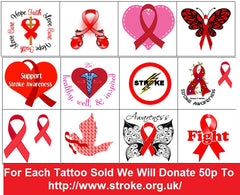 ALS ( Amyotrophic Lateral Sclerosis )  Awareness Temporary Tattoos