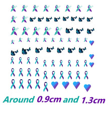 Suicide Awareness Nail Art Decals