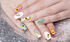 Sunflower Nail Art Decals