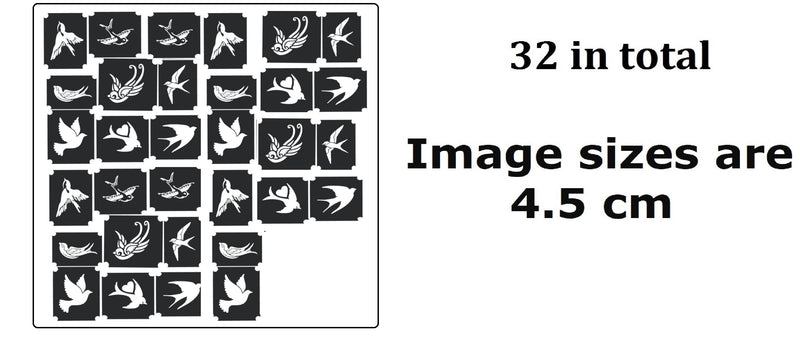 Swallow Tattoo Stencils