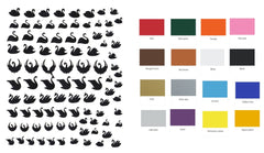 Swan Nail Stickers