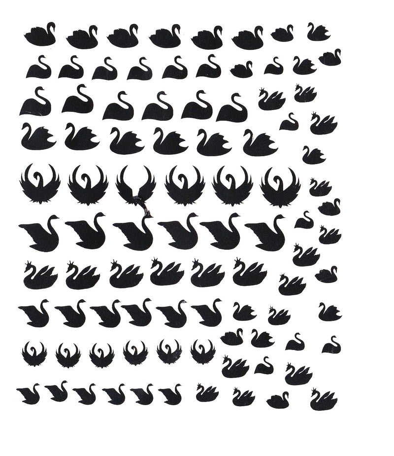 Swan Nail Stickers