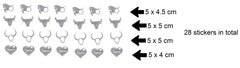 Taurus Vinyl Stickers ( Multiple colours to choose from )