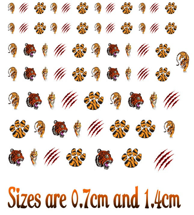 Tiger c1 Nail Art