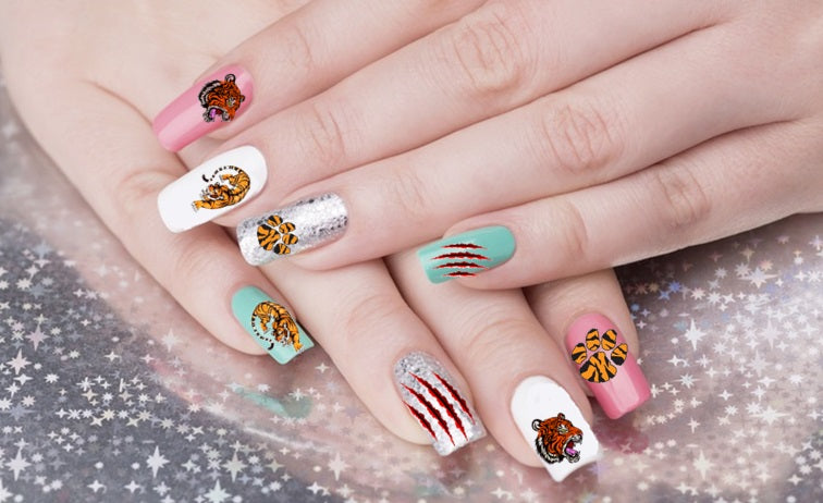 Tiger c1 Nail Art