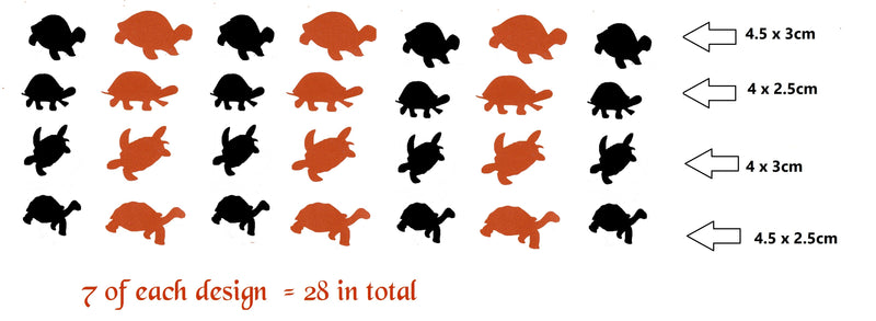 Turtle Tortoise  Vinyl Stickers ( Multiple colours to choose from )