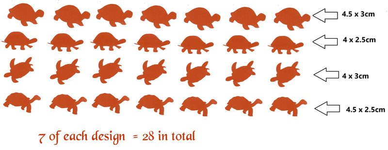 Turtle Tortoise  Vinyl Stickers ( Multiple colours to choose from )