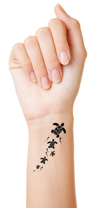 Turtle Tortoise  Temporary Tattoos