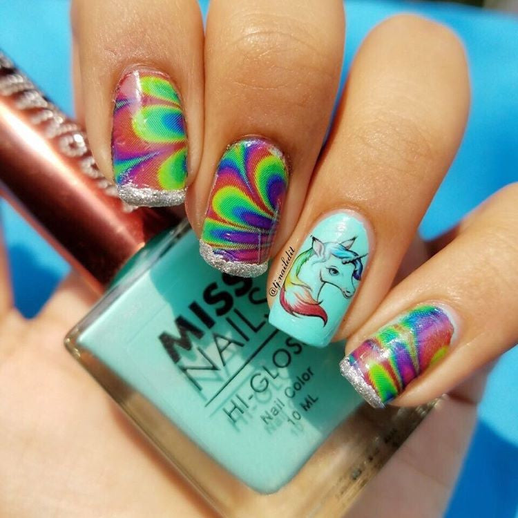 Unicorn Code 3 Nail Art