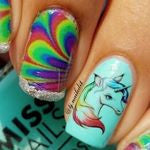 Unicorn Code 3 Nail Art