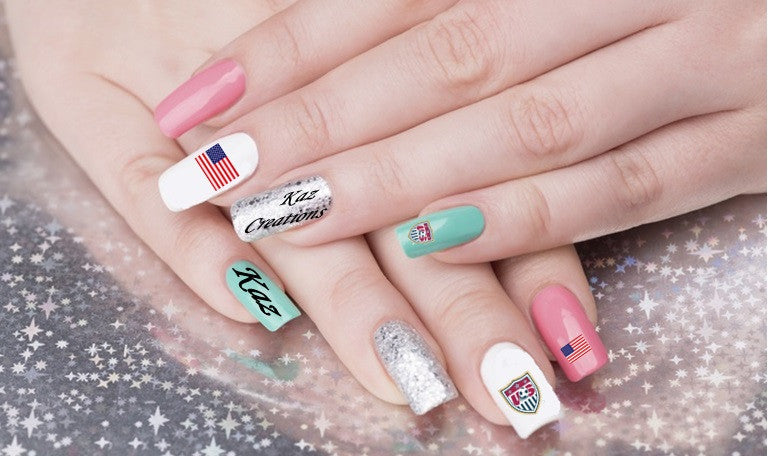 United States USA Nail Art