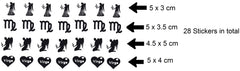 Virgo Vinyl Stickers ( Multiple colours to choose from )