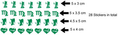 Virgo Vinyl Stickers ( Multiple colours to choose from )