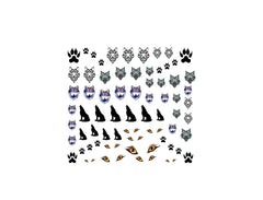 Wolf Nail Art Decals