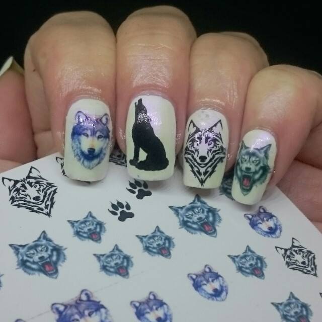 Wolf Nail Art Decals